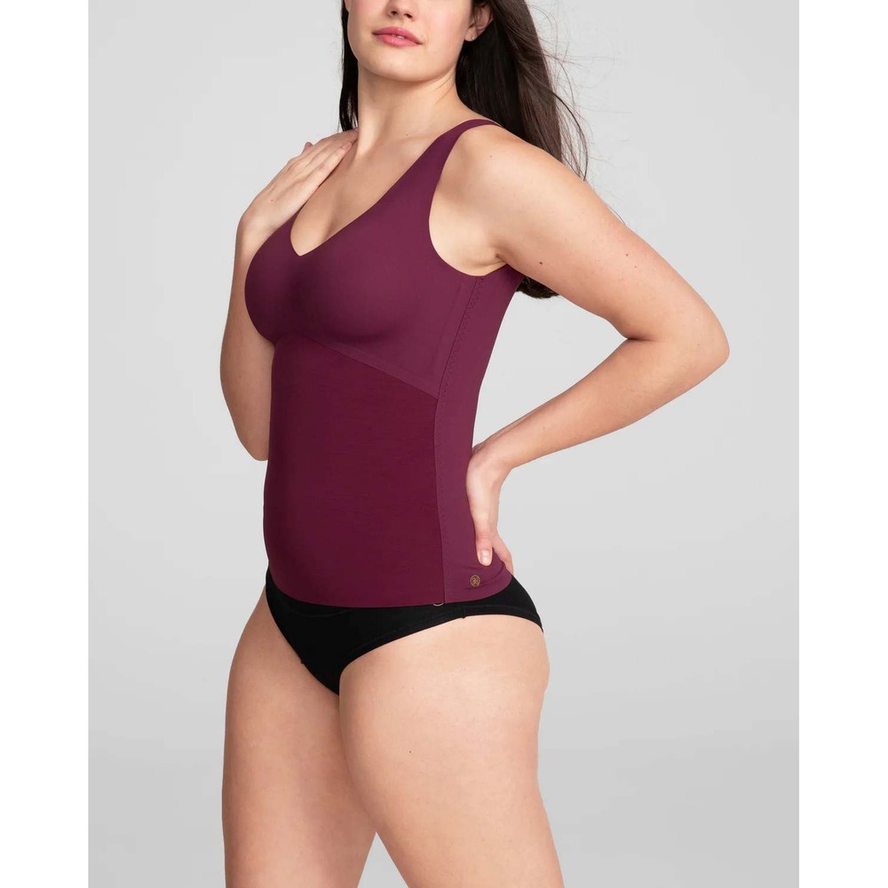 NWT Honeylove LiftWear Tank‎ Fig Burgundy Maroon S